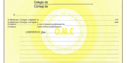 Certificado médico oficial